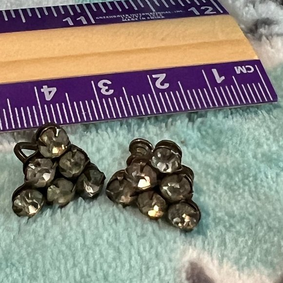Vintage Silver Clip on Earrings Lot - 5 pair total - Picture 7 of 8